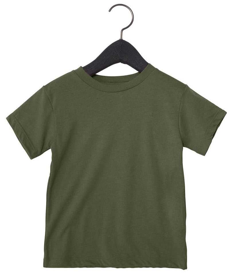 Bella + Canvas 3001T Toddler Jersey Tee - Military Green - HIT a Double - 1