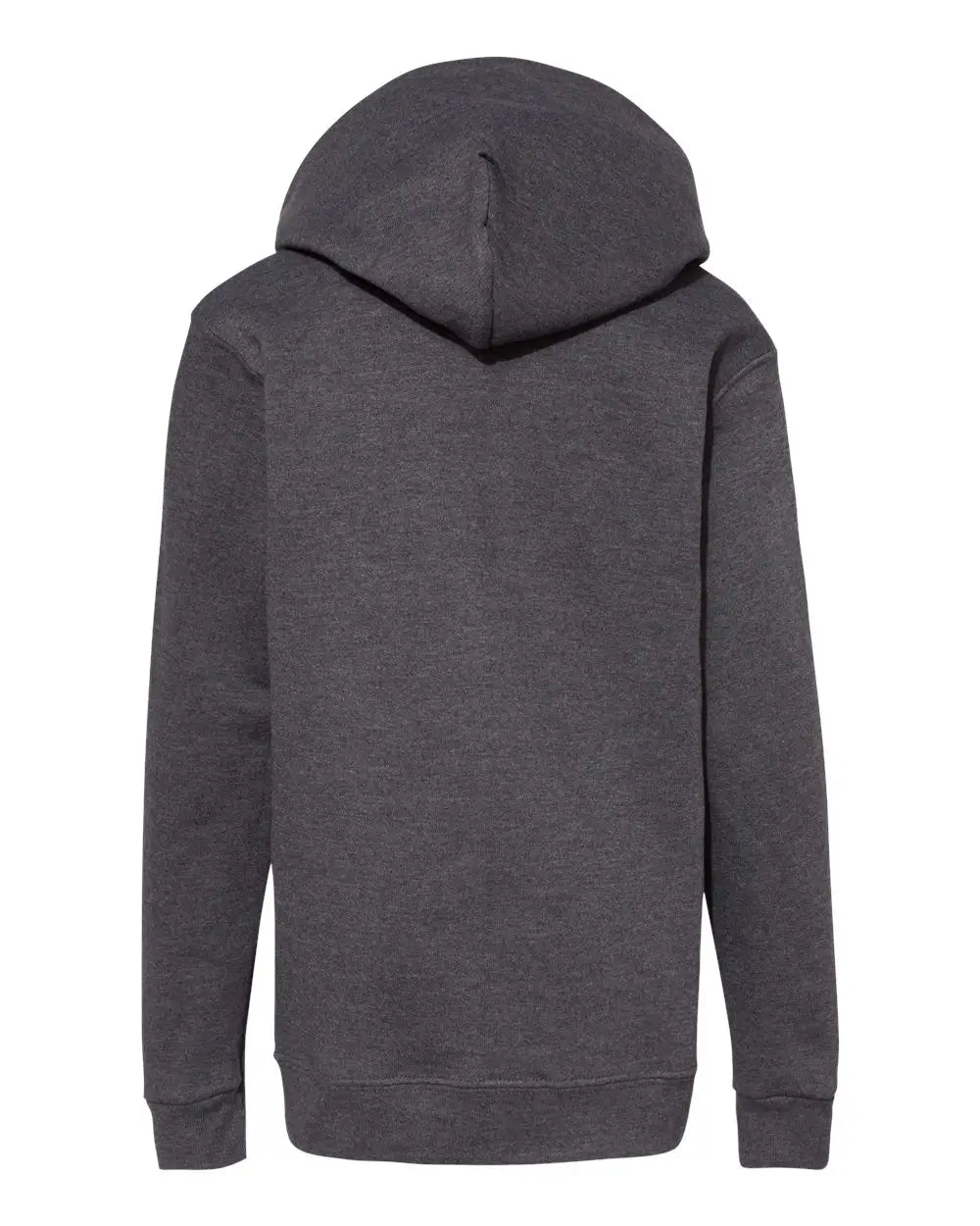 Hanes P473 Ecosmart® Youth Hooded Sweatshirt - Charcoal Heather - Dark Gray / Xs