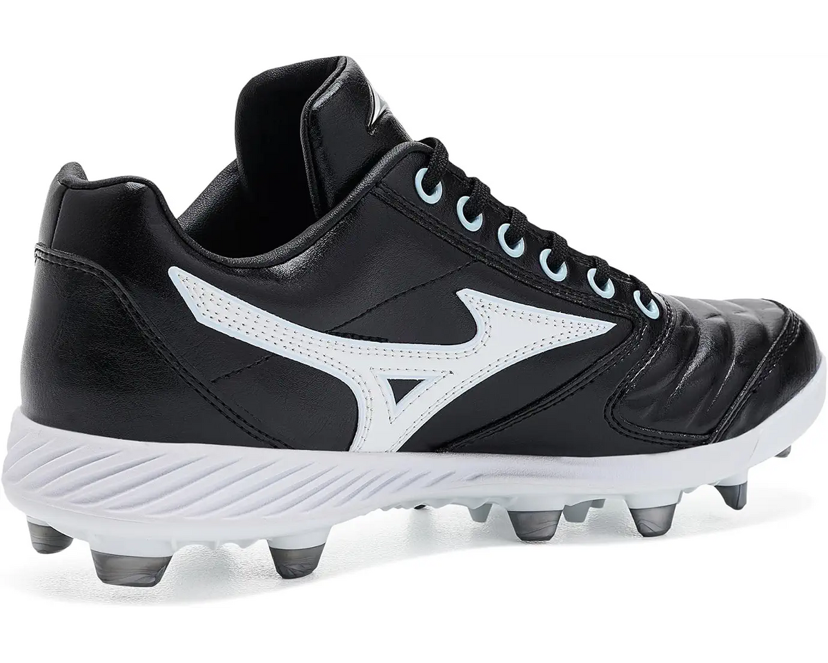Mizuno 320723 Pro Select Fastpitch TPU Molded Cleat - Black White - HITaDoulbe - 3
