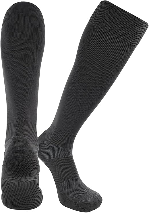 TCK Dugout Solid Color Knee High Sports Socks - Graphite - HIT a Double - 1