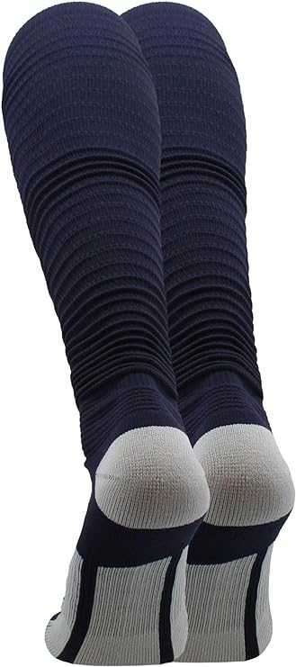TCK Crunch Football Knee High Socks - Navy - HIT a Double - 2