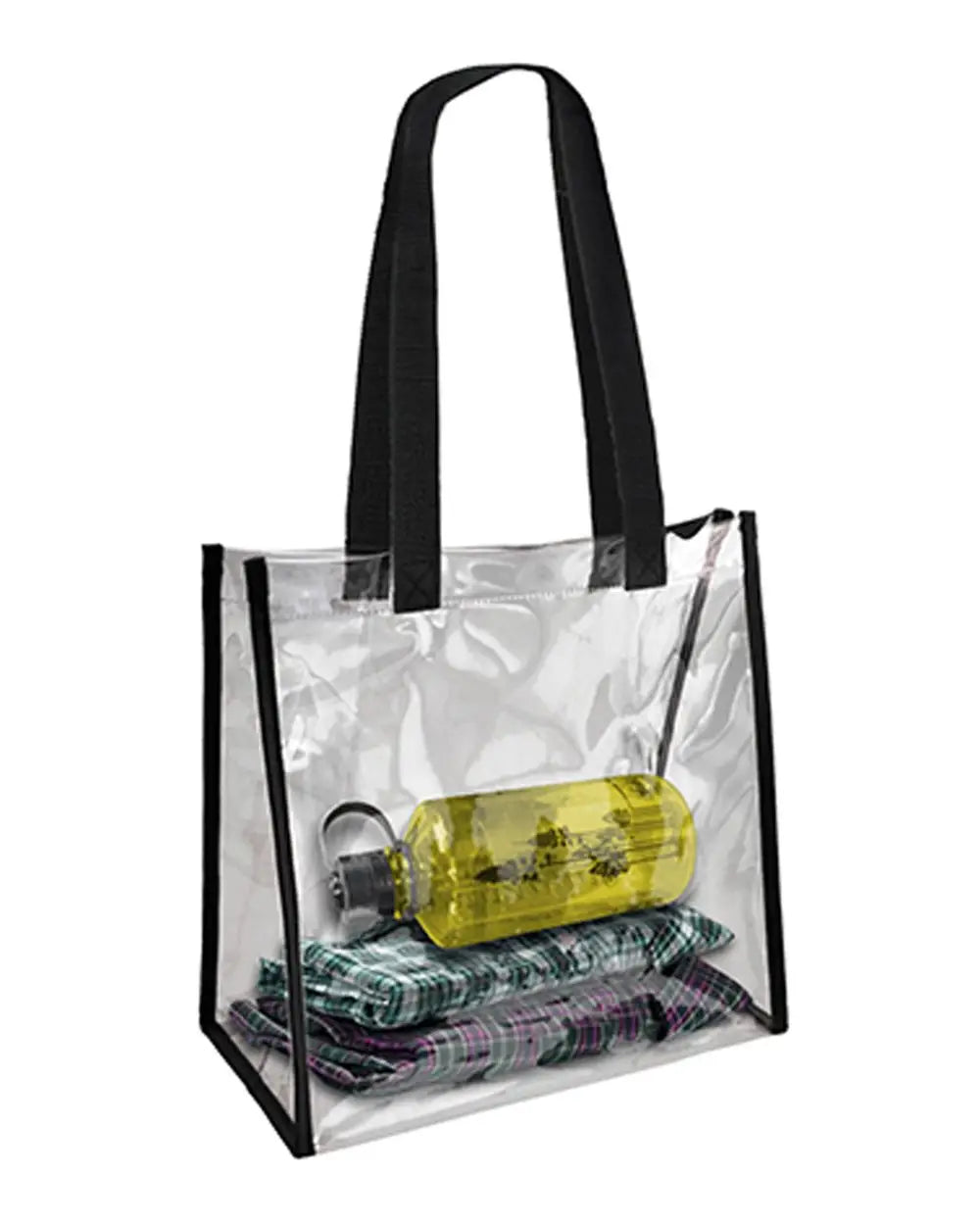 Oad Oad5004 Clear Value Tote - 5004 - Black - one Size Fits Most