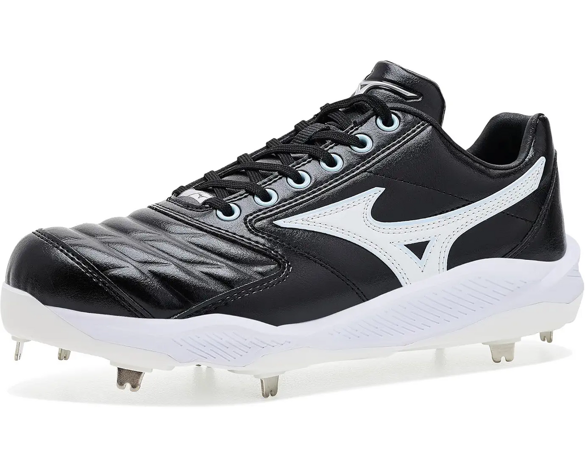 Mizuno 320720 Pro Select Fastpitch Metal Cleat - Black White - HITaDoulbe - 2