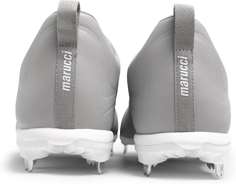 Marucci FLT Adult Metal Baseball Cleats MFWFLS - Cool Gray White - HIT a Double - 6
