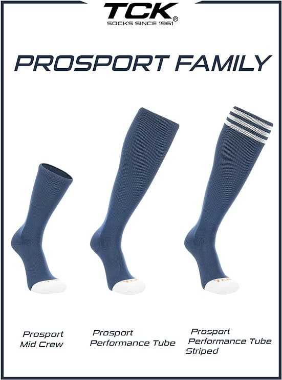 TCK Prosport Mid Crew Socks - Columbia Blue - HIT a Double - 5