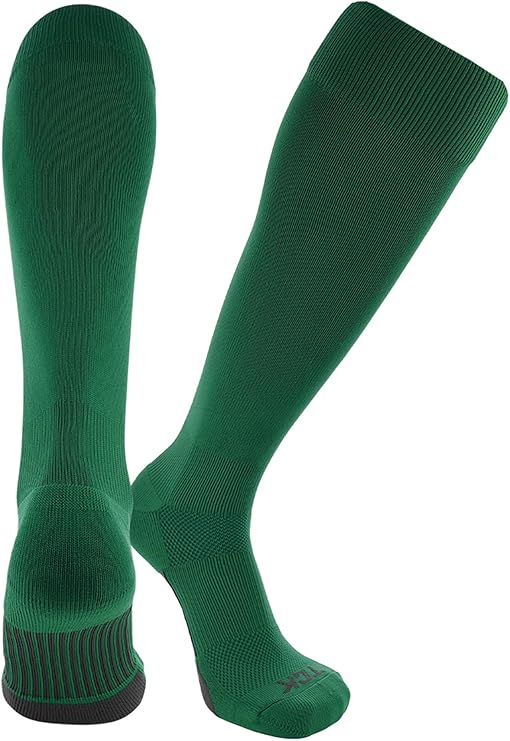 TCK Dugout Solid Color Knee High Sports Socks - Kelly - HIT a Double - 1