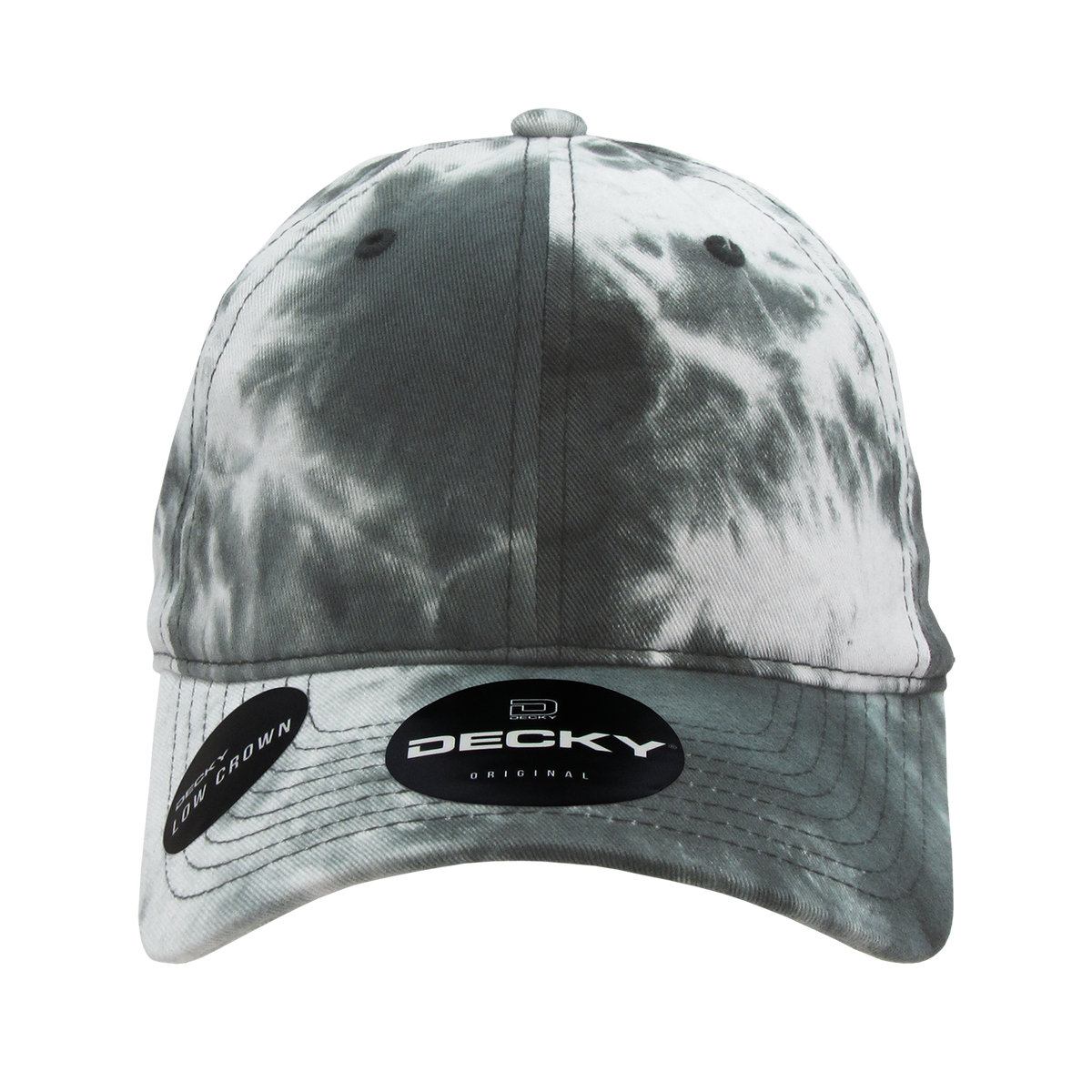 Decky 7205 Tie Dye Relaxed Cotton Cap - Black