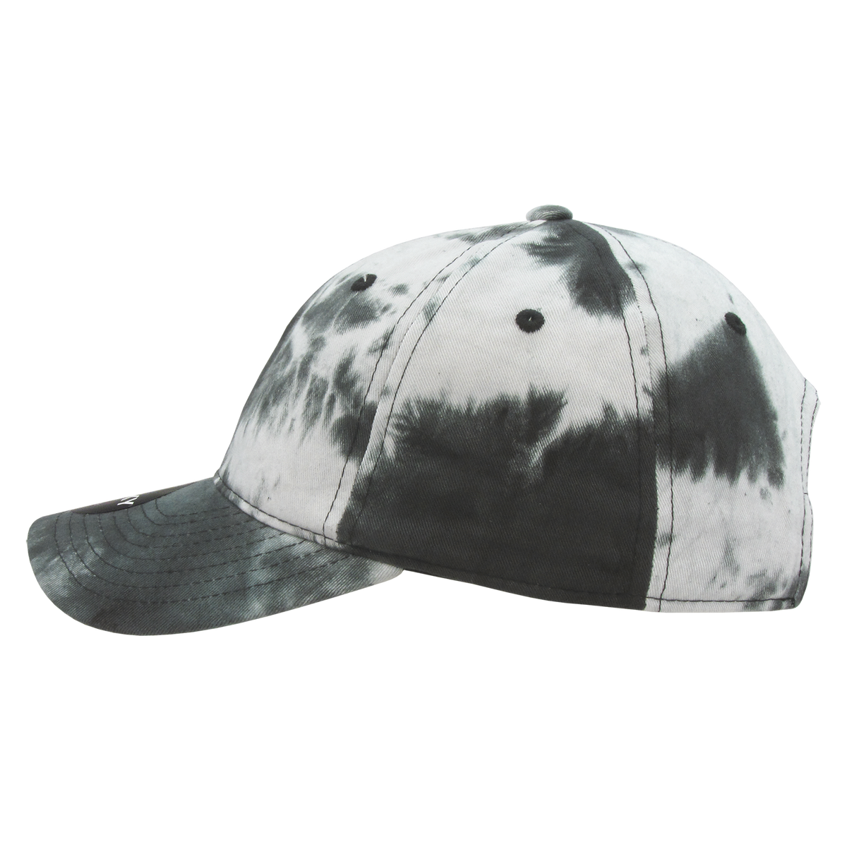 Decky 7205 Tie Dye Relaxed Cotton Cap - Black