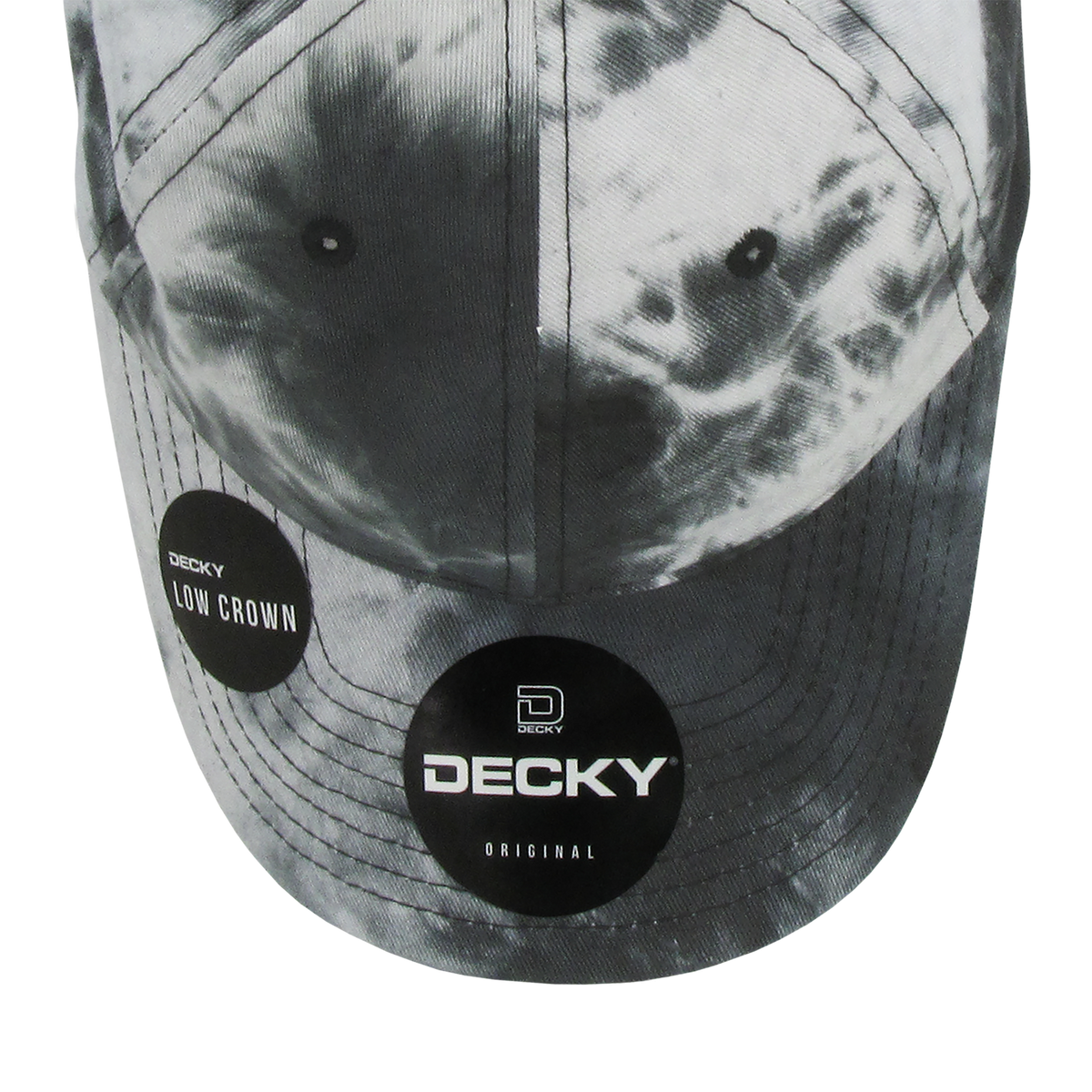 Decky 7205 Tie Dye Relaxed Cotton Cap - Black