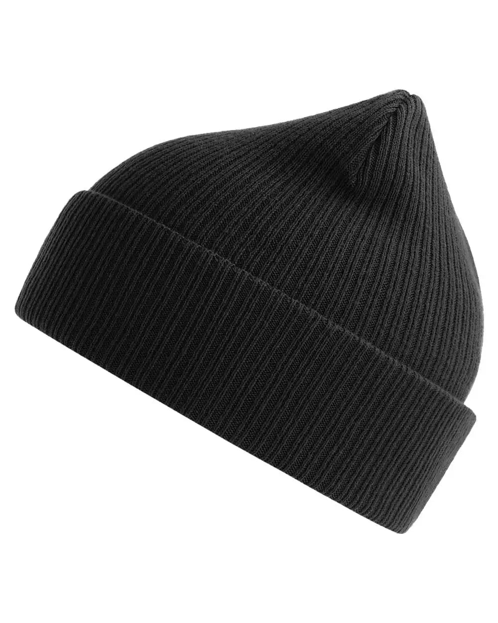Atlantis Headwear Nelson Sustainable Cuffed Beanie - Black - one Size Fits Most