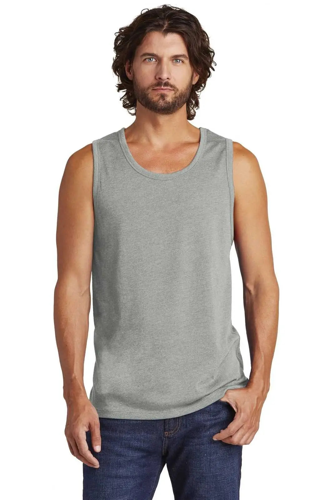 Alternative Aa6043 Rebel Blended Jersey Tank - Heather Gray
