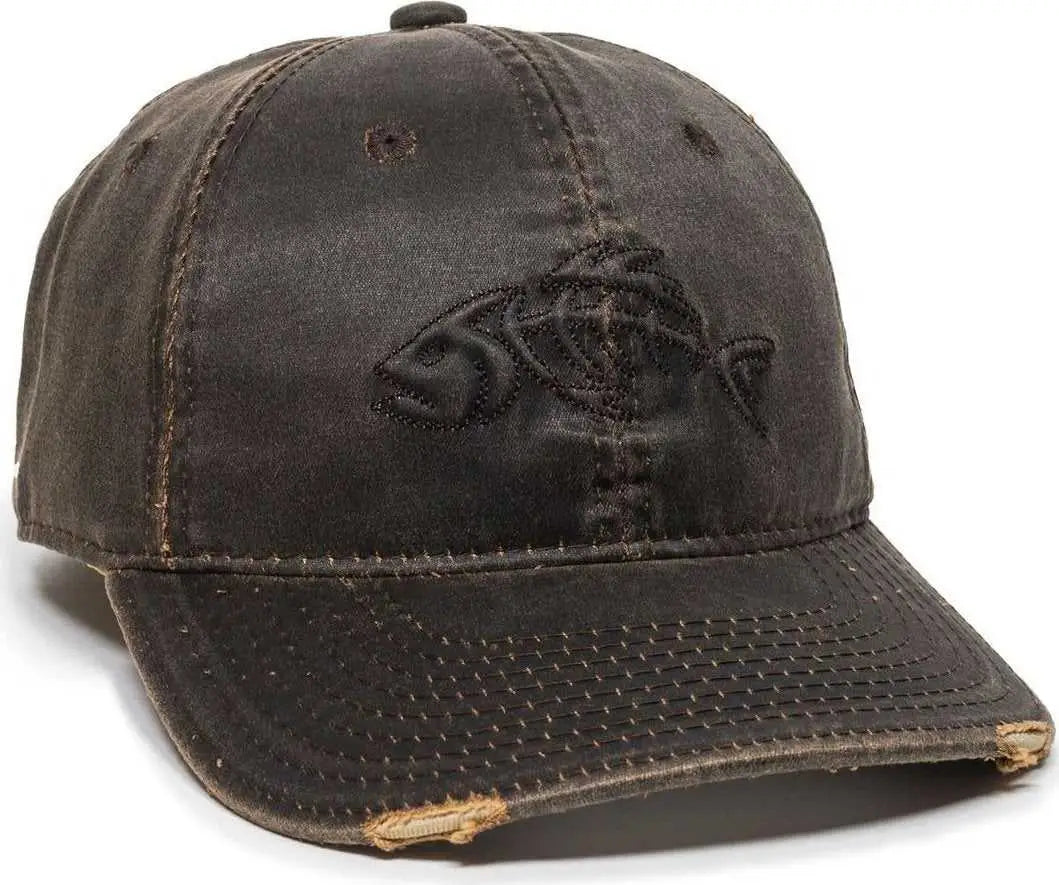 Oc Sports Bon-017 Fishing Adjustable Cap - Dark Brown - 6 7/8’’ - 7 1/2’’