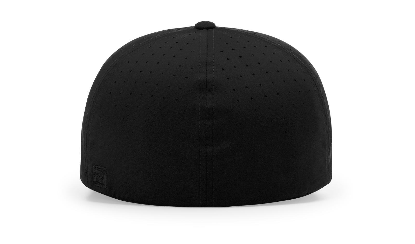 Black 6-Stitch 2.5" Bill - Performance Ignite LT Laser Perf Ump Cap  grouped
