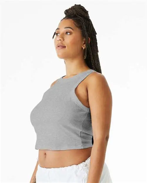 Bella + Canvas 1019 Women’s Micro Rib Racer Tank - Athletic Heather