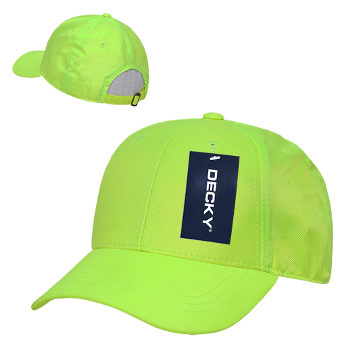Decky 761 6 Panel Neon Cap - Neon Green