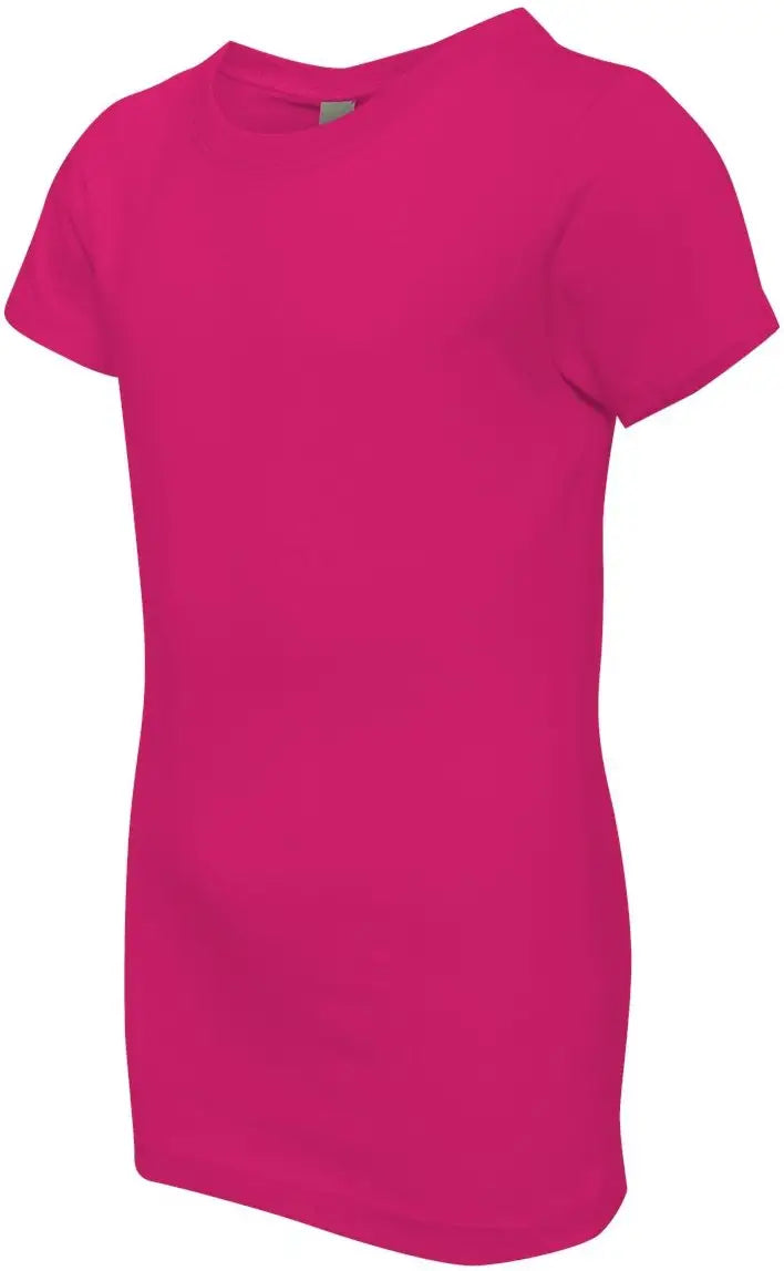 Next Level 3710 Girls’ Cotton Princess T-shirt - Raspberry - Girls Xs