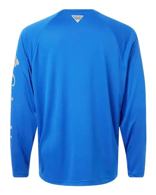 Columbia 212472 Pfg Terminal Tackle™ Long Sleeve T-shirt - Vivid Blue Cool Grey