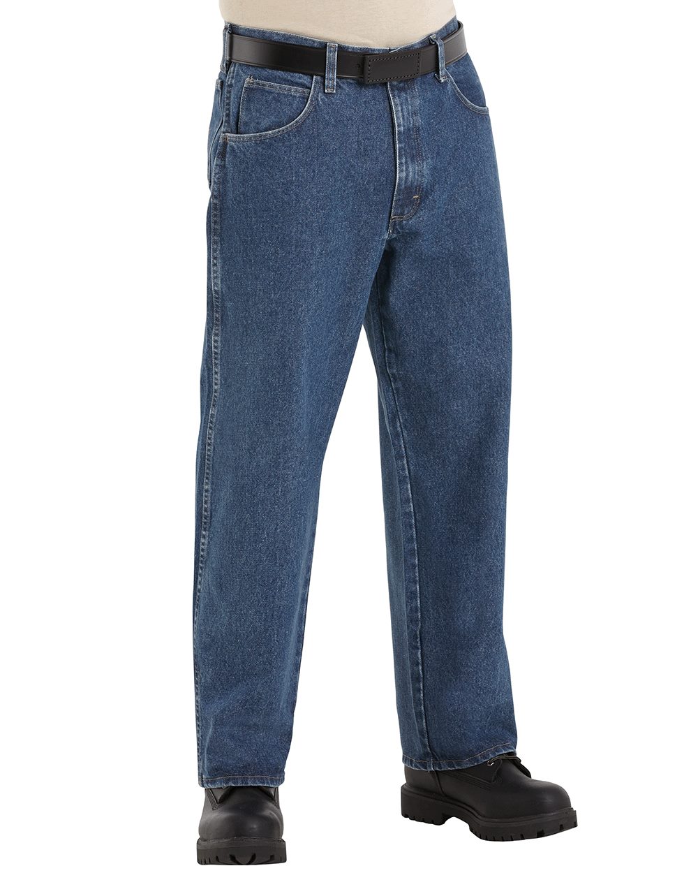 Bulwark PEJ6 Men's Stone Washed Loose Fit Denim Jean - Stonewash - 30I