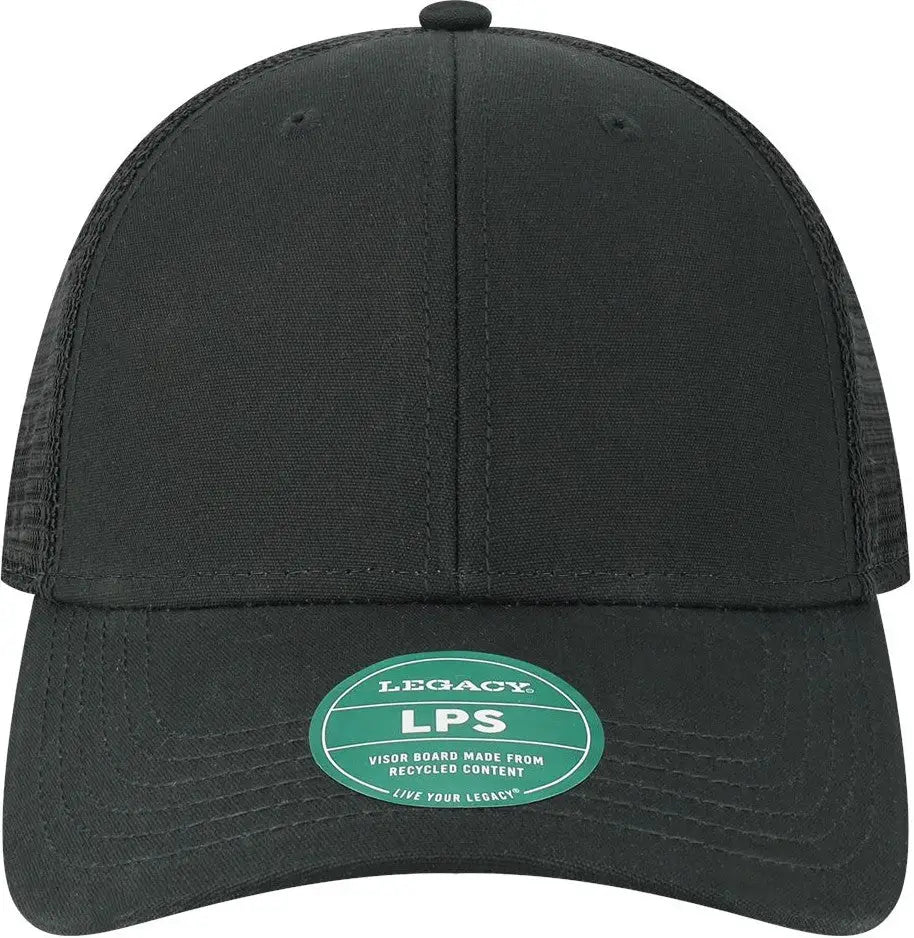 Legacy Lps Lo-pro Snapback Trucker Cap - Black - one Size Fits Most