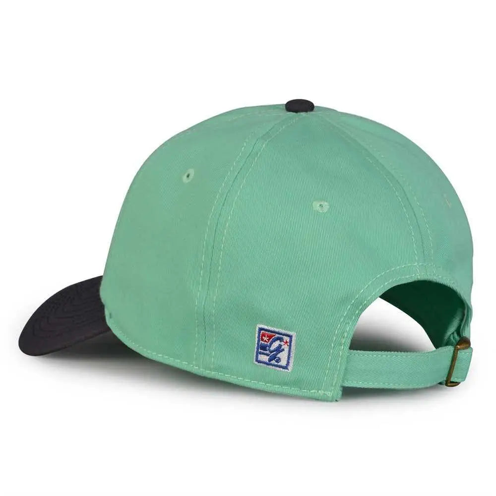 The Game Gb210 Classic Relaxed Garment Washed Twill Cap - Gumdrop Navy - Teal / 6 7/8’’ - 7 5/8’’