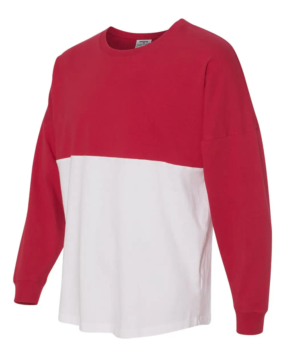 J. America 8229 Game Day Jersey Long Sleeve T-shirt - Red White - Red/ / Xs