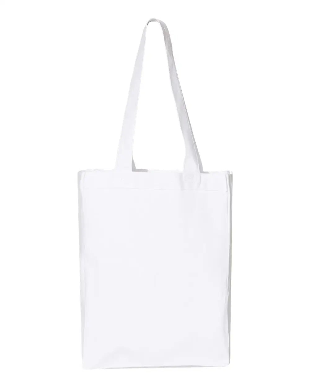 Q-tees Q1000 12l Gussetted Shopping Bag - White - one Size Fits Most