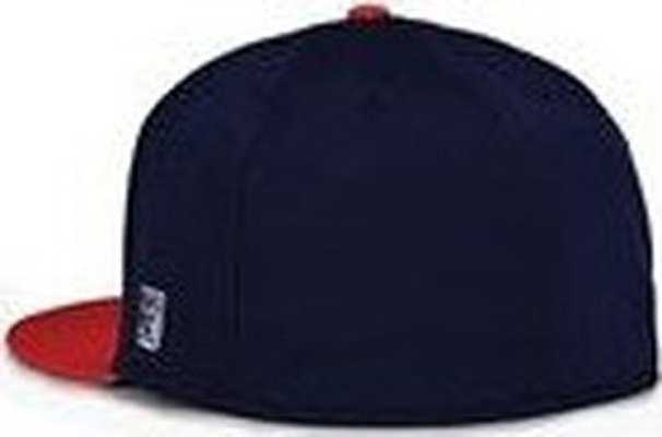The Game GB998 Perforated GameChanger Cap - White Navy Red - HIT a Double - 3