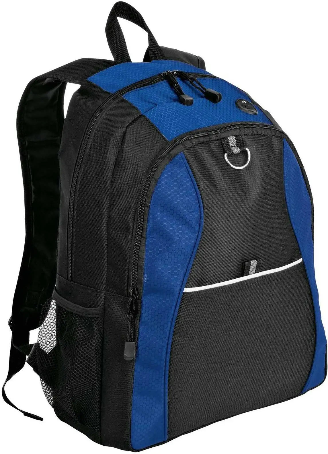 Port Authority Bg1020 Contrast Honeycomb Backpack - Twilight Blue Black