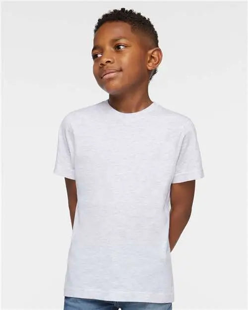 Lat 6101 Youth Fine Jersey Tee - Ash