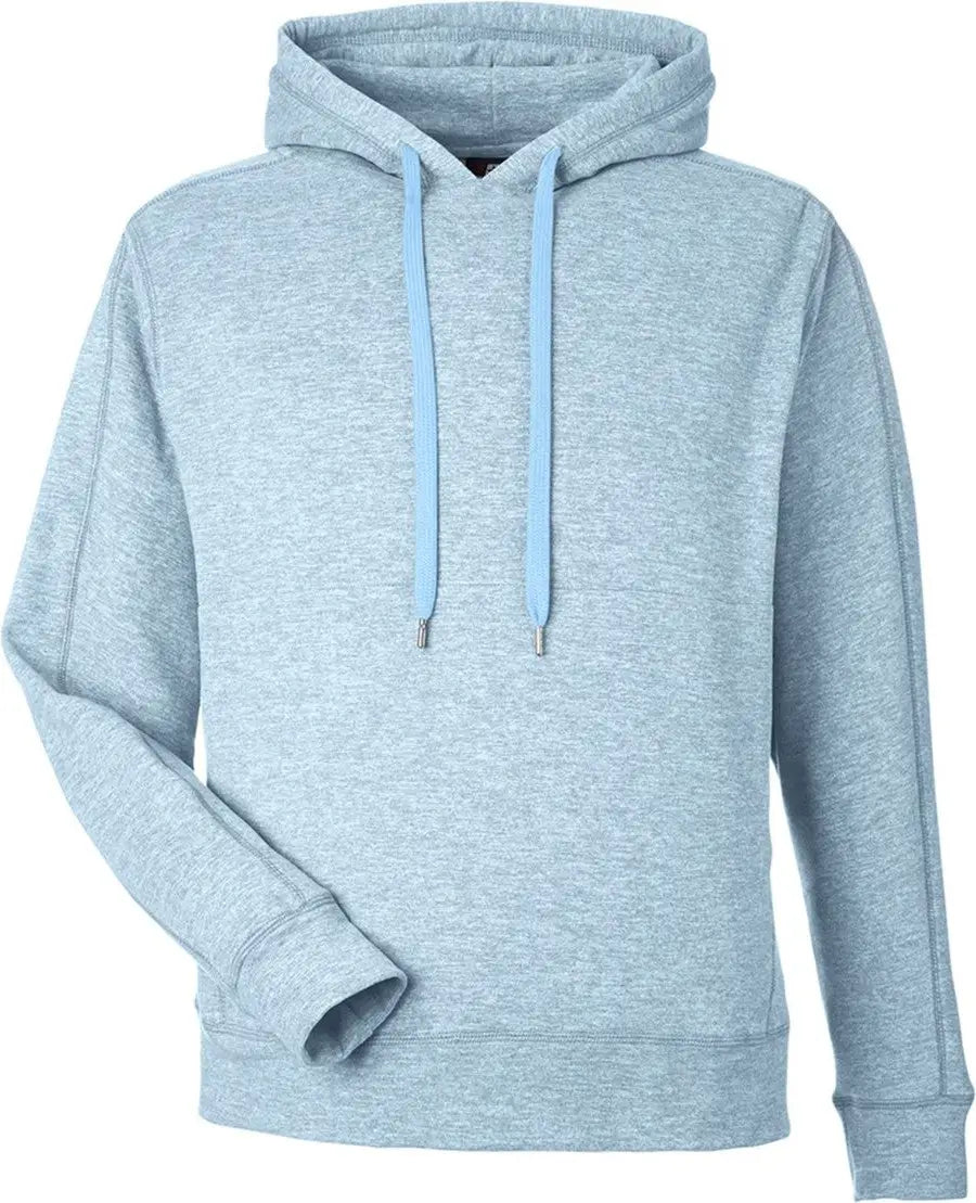 J. America 8740 Electric Fleece Hooded Sweatshirt - Sky - Columbia Blue / s
