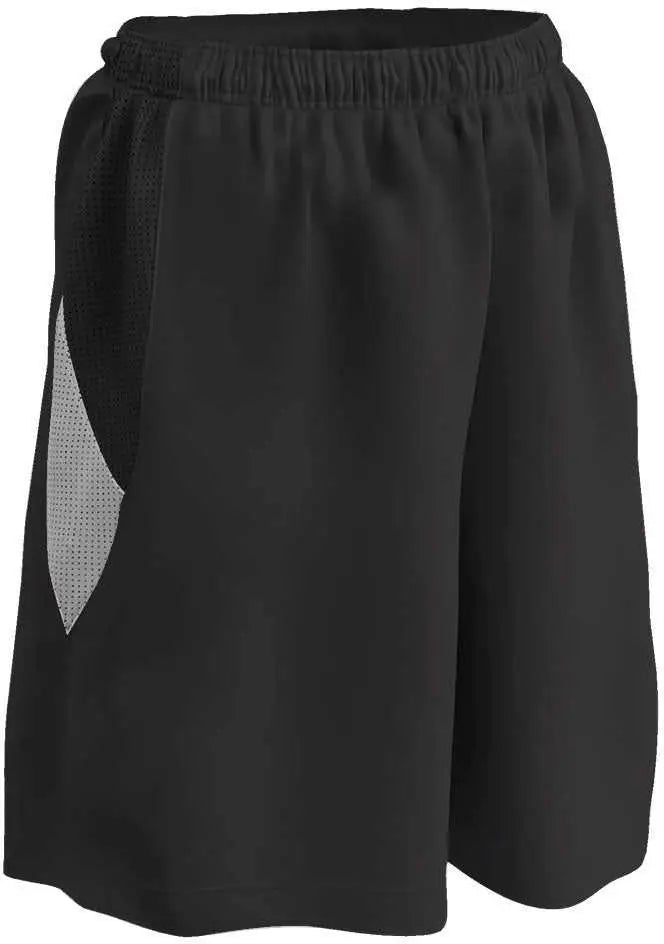 Champro Bbs15 Post Up Female Reversible Basketball Short - Black White