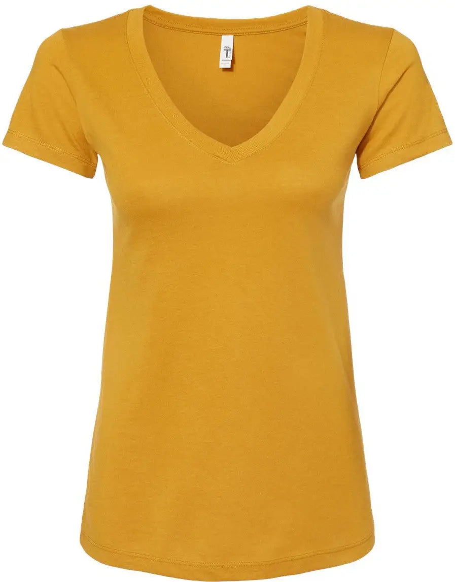 Next Level 1540 Women’s Ideal V-neck T-shirt - Antique Gold - Ladies Xs