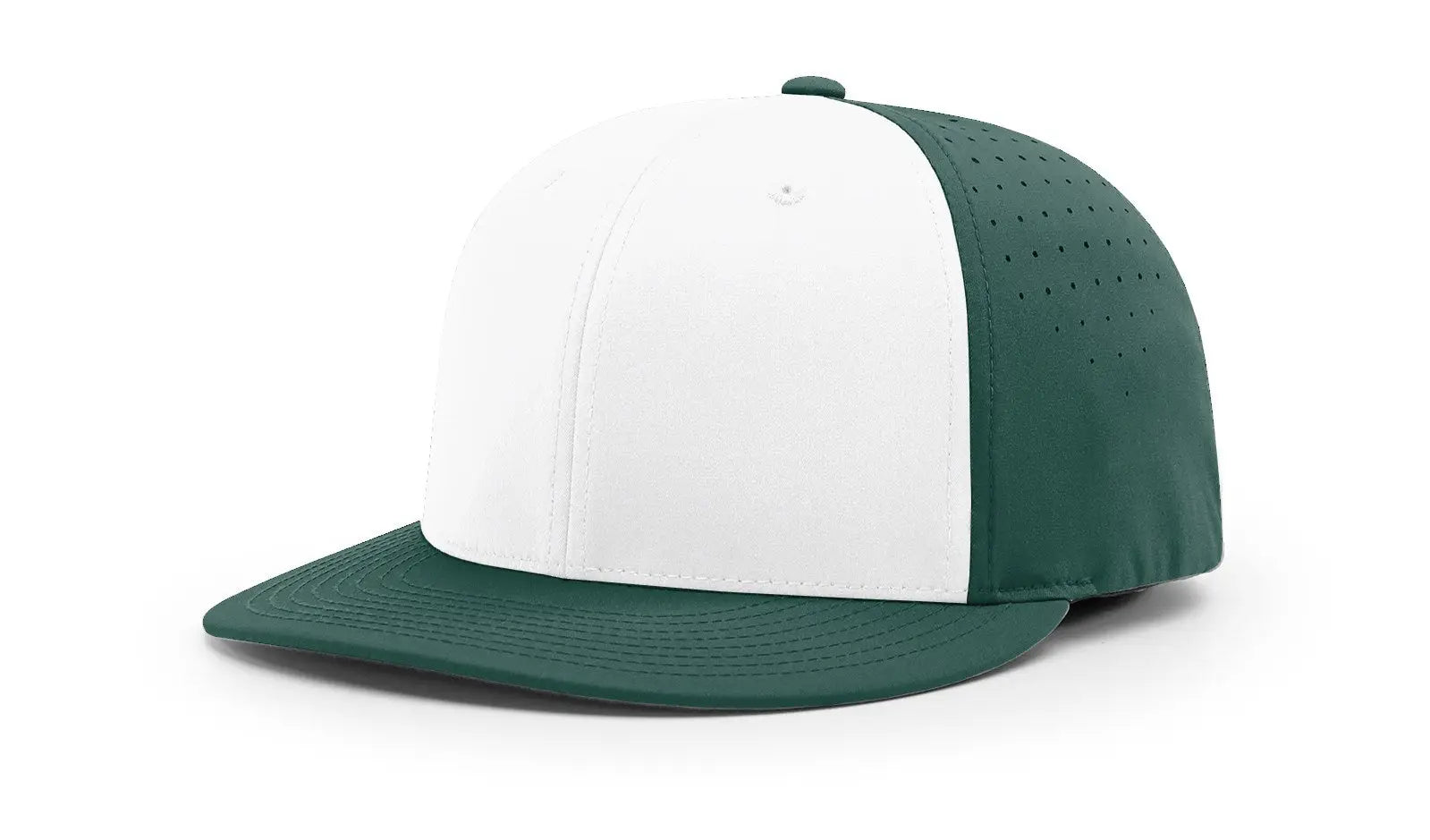 Richardson Pts30 Lite R-flex Caps -white Dark Green Alt