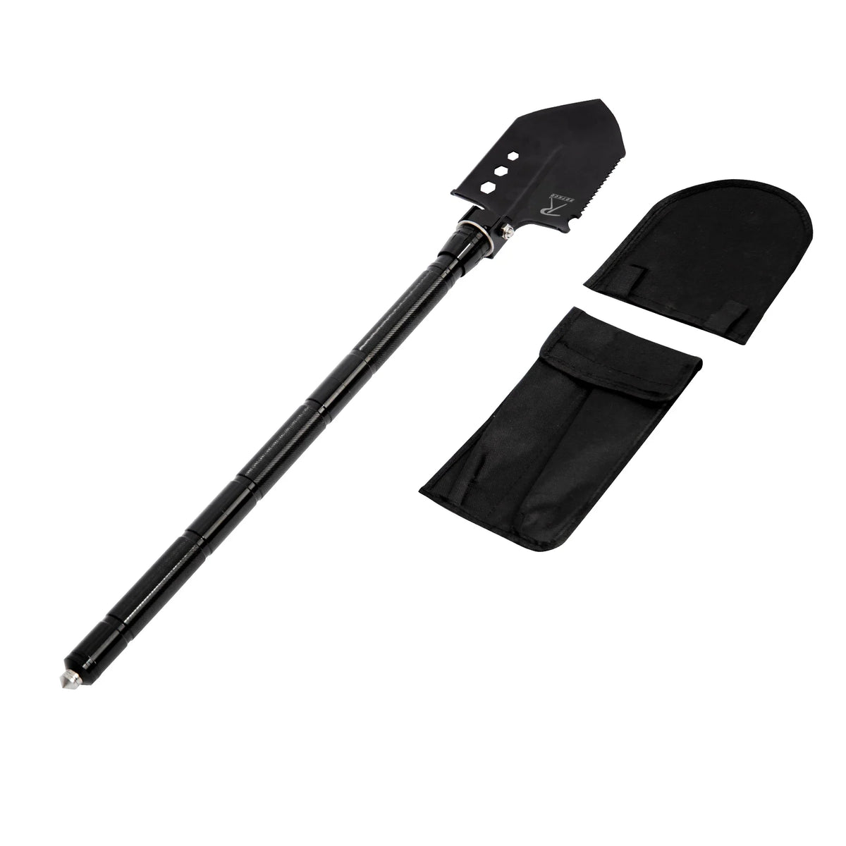 8-in-1 Multi-tool Survival Shovel / Portable Camping Entrenching Tool - Stainless Steel
