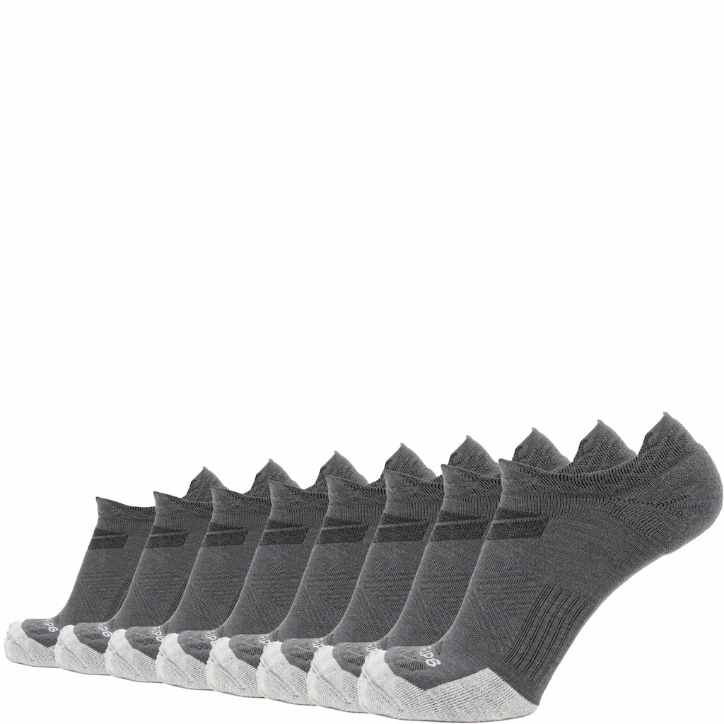 8 Pairs Basalt - Run no Show Runweight Merino Wool Sock