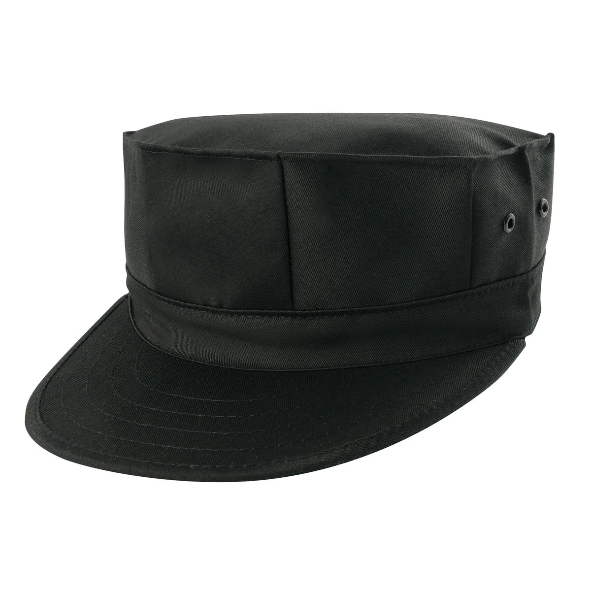 8 Point Military Cap - Black / s