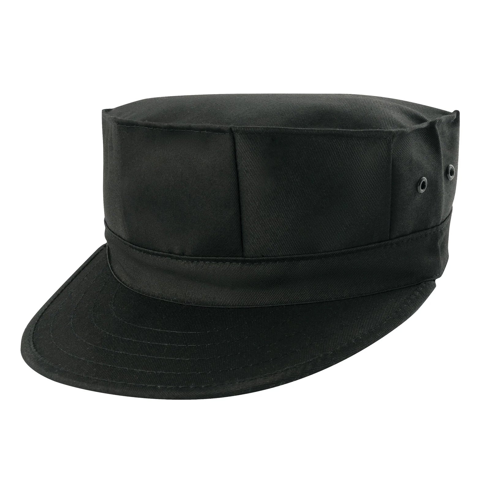 8 Point Military Cap - Black / s