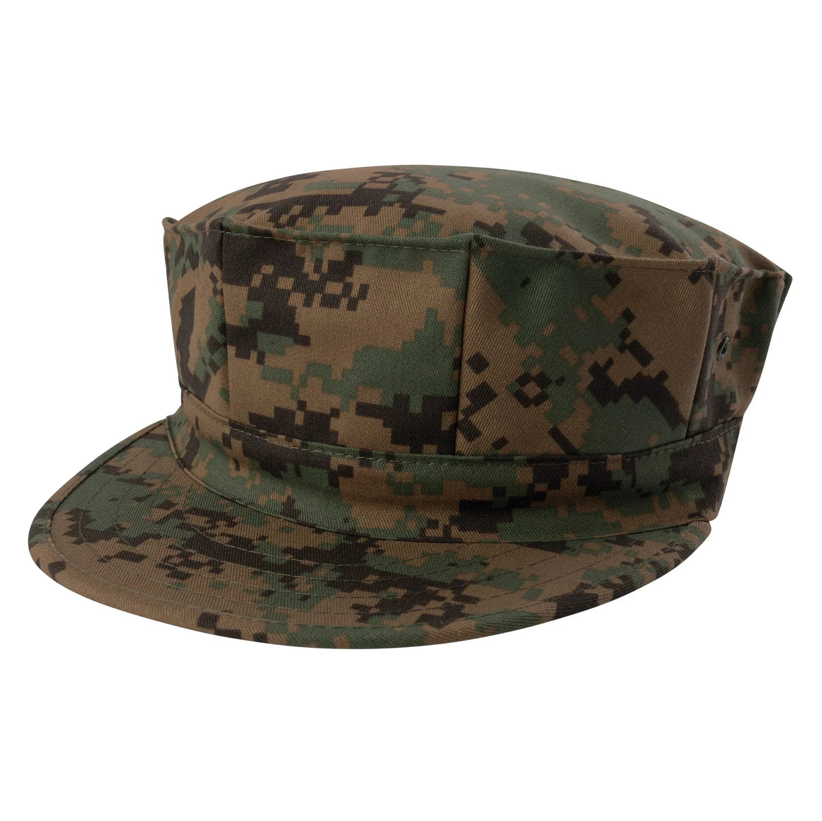 8 Point Military Cap - Woodland Digital Camo / Xs