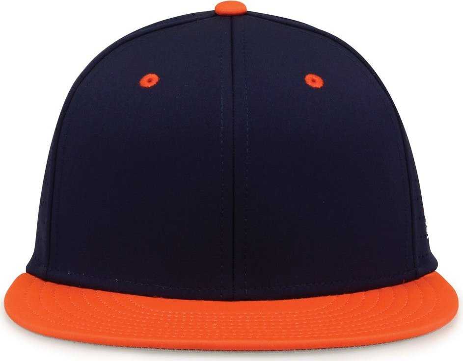 The Game GB998 Perforated GameChanger Cap - Navy Orange - HIT a Double - 2