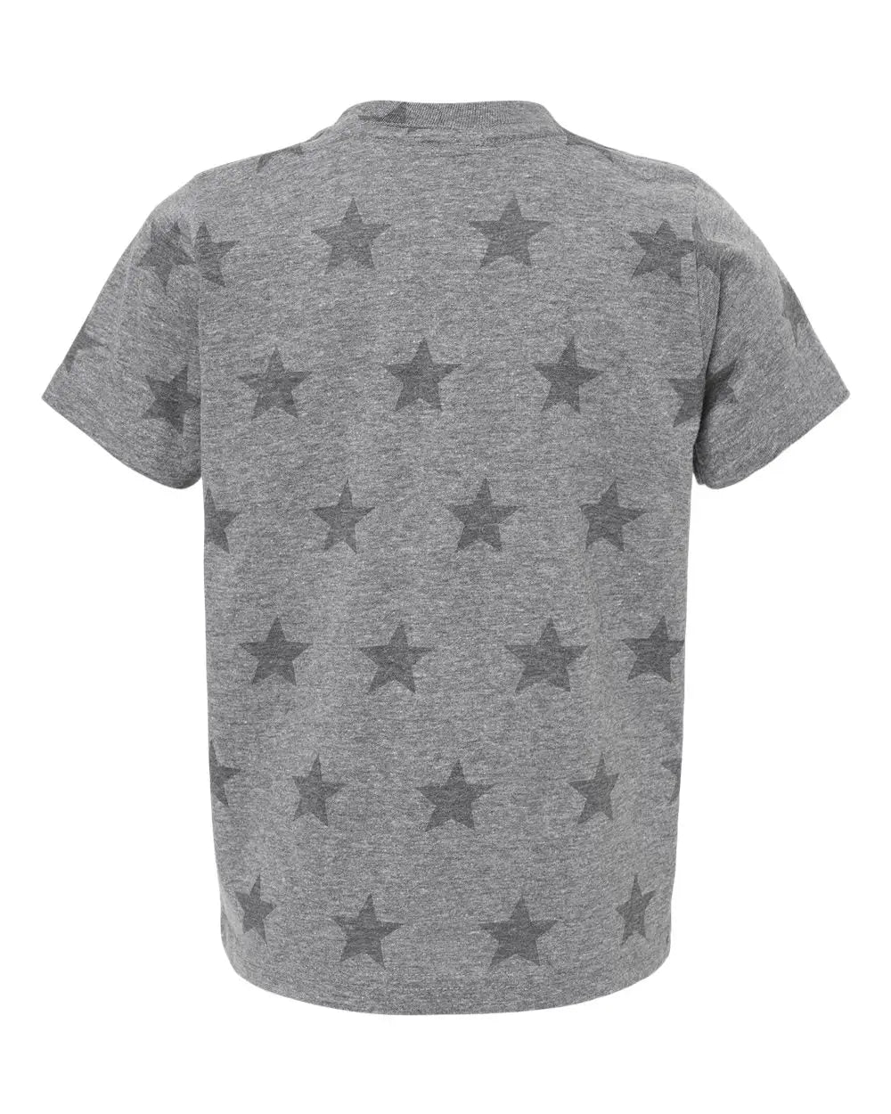 Code Five 3029 Toddler Star Print Tee - Granite Heather - Dark Gray / 4t