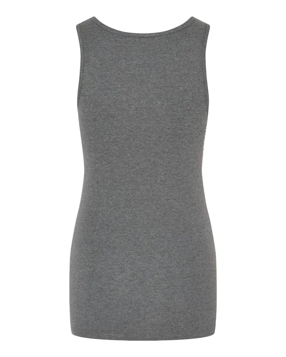Bella + Canvas 1081 Women’s Micro Rib Tank - Deep Heather - Dark Gray / s