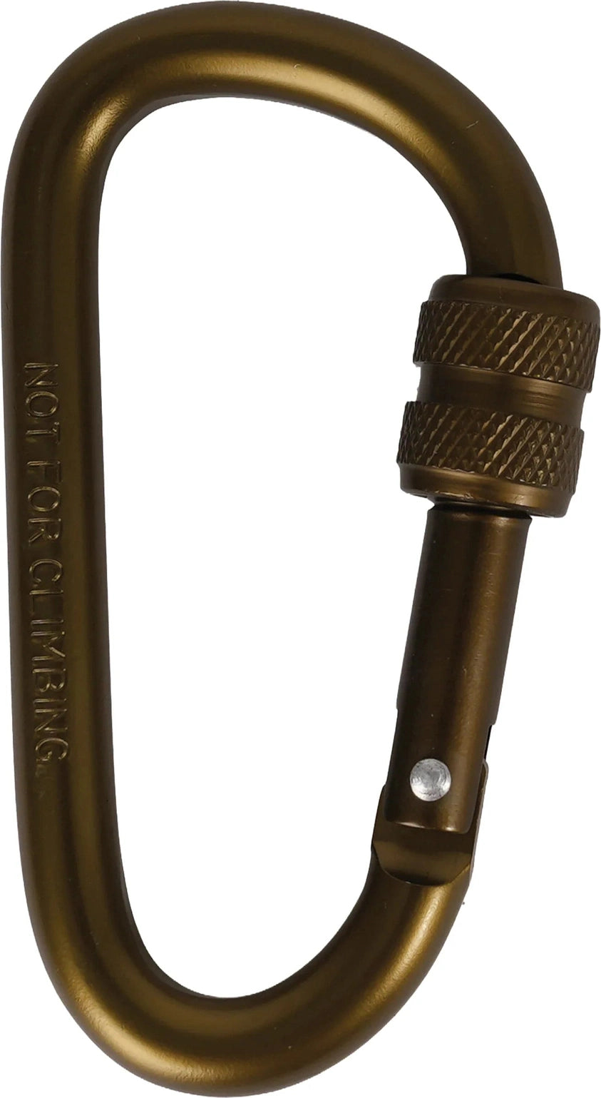 80mm Locking Carabiner - Coyote Brown