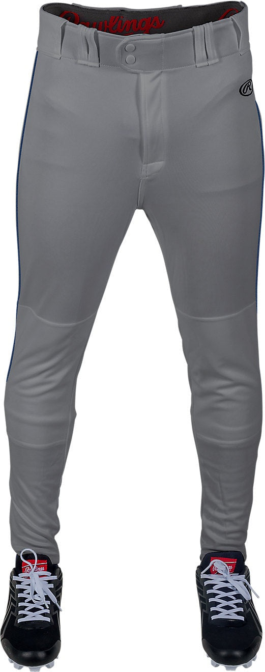 Rawlings Youth Launch Piped Pro Taper Fit Pan - Gray Navy - HIT a Doulbe - 2