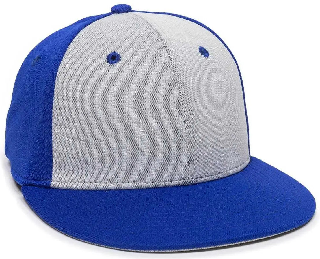Oc Sports Tgs1930x Proflex Bamboo Charcoal Flat Visor Cap - Lt Gray Ry - Light Royal / 6 3/8’’ - 3/4’’