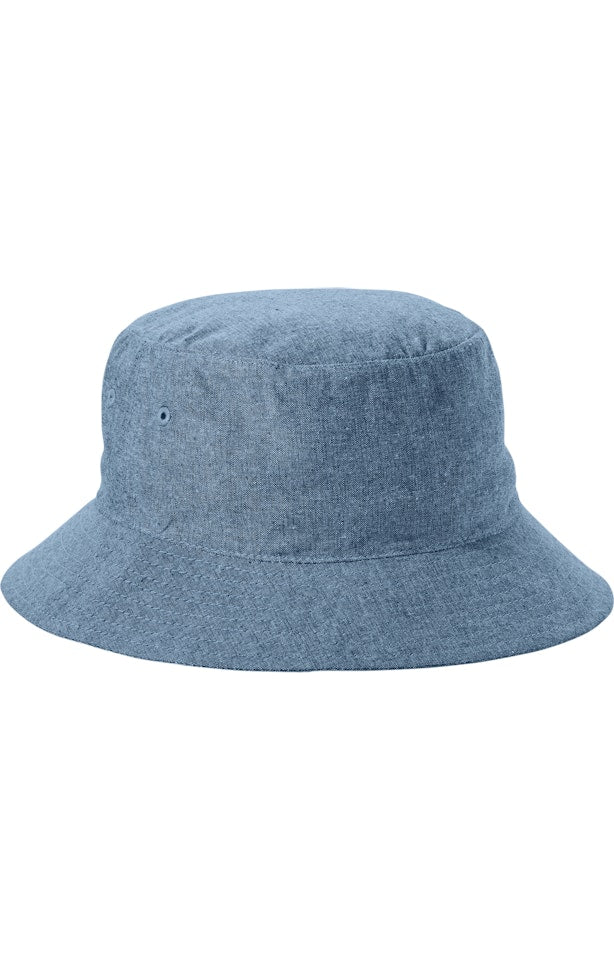 Big Accessories BA676 Crusher Bucket Hat - Indigo Denim
