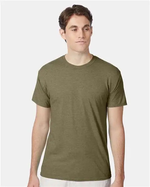Hanes 42tb Perfect-t Triblend T-shirt - Oregano Heather - s
