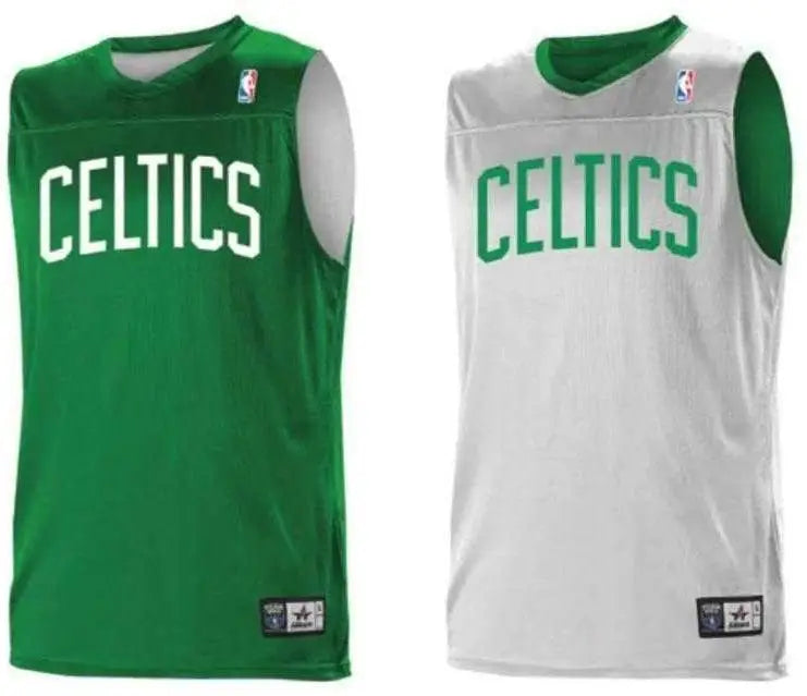 Alleson Athletic A105la Adult Nba Logo Reversible Game Jersey - Boston Celtics