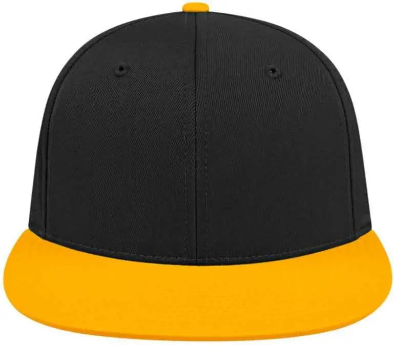 Cap America I8503 Flexfit Perforated Performance - Black Athletic Gold