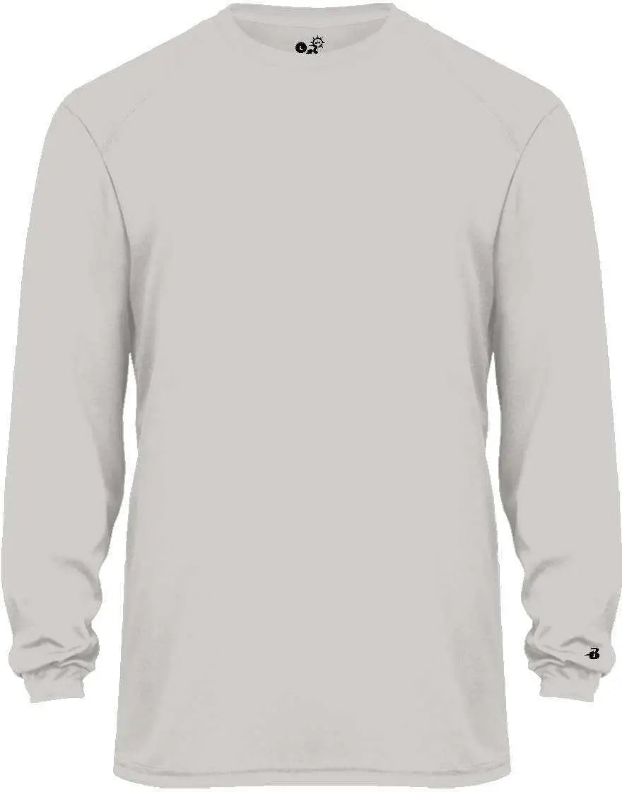 Badger Sport 2004 Ultimate Softlock Youth Long Sleeve Tee - Silver