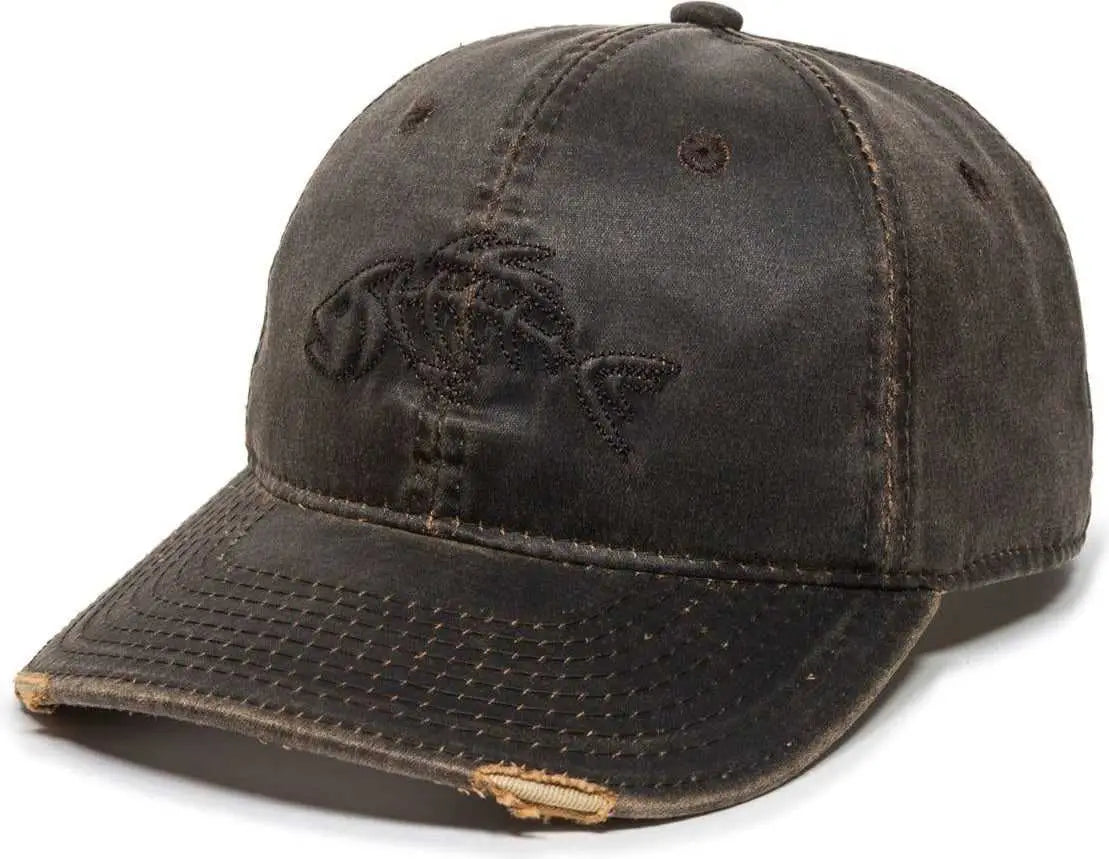 Oc Sports Bon-017 Fishing Adjustable Cap - Dark Brown - 6 7/8’’ - 7 1/2’’